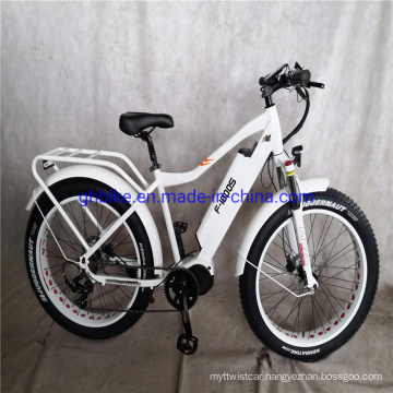 26" Suspension 1000W Bafang 48V MID Drive Motor Ebike Fat Tire Electric Bike